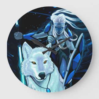 Guardian of the Wild Hour Large Clock