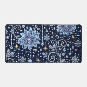 Guardian of the Winter Night in the Star Garden Desk Mat