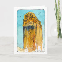 Guardian of Traffic Folded Greeting Card