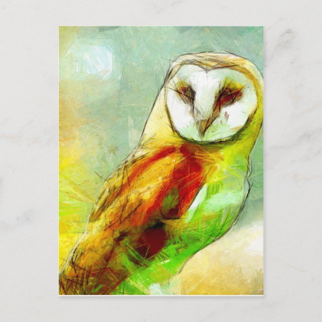 Guardian Owl Postcard (Front)