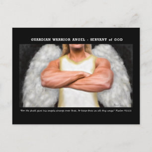 Guardian Warrior Angel Postcard
