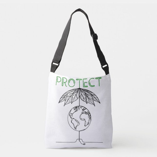 Guardians of Earth - Protect Planet With Style Crossbody Bag (Front)