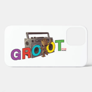 Guardians of the Galaxy   Groot Name Boombox iPhone 12 Case