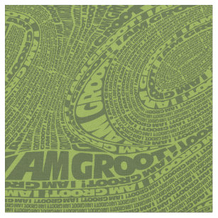 Guardians of the Galaxy   I Am Groot Typography Fabric