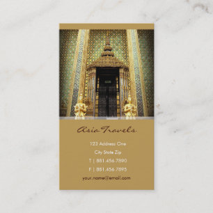 Guardians Of The Golden Palace Thailand Photo Business Card