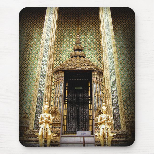 Guardians Of The Golden Palace Thailand Photo Mouse Pad (Front)