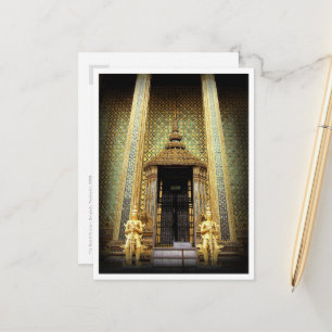 Guardians Of The Golden Palace Thailand Photo Postcard