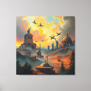 Guardians of the Skyline Canvas Print