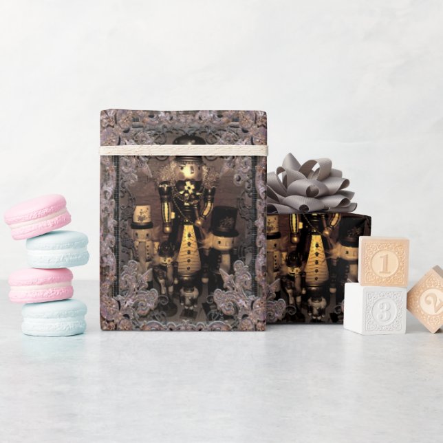 Guarding the Toys Nutcracker Christmas Wrapping Paper (Baby Shower)