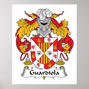 Guardiola Family Crest Poster