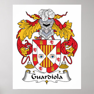 Guardiola Family Crest Poster