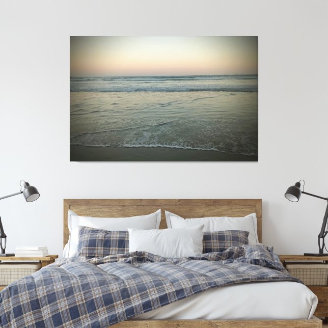 Guarujá Beach - Brazil Canvas Print (Insitu(Bedroom))