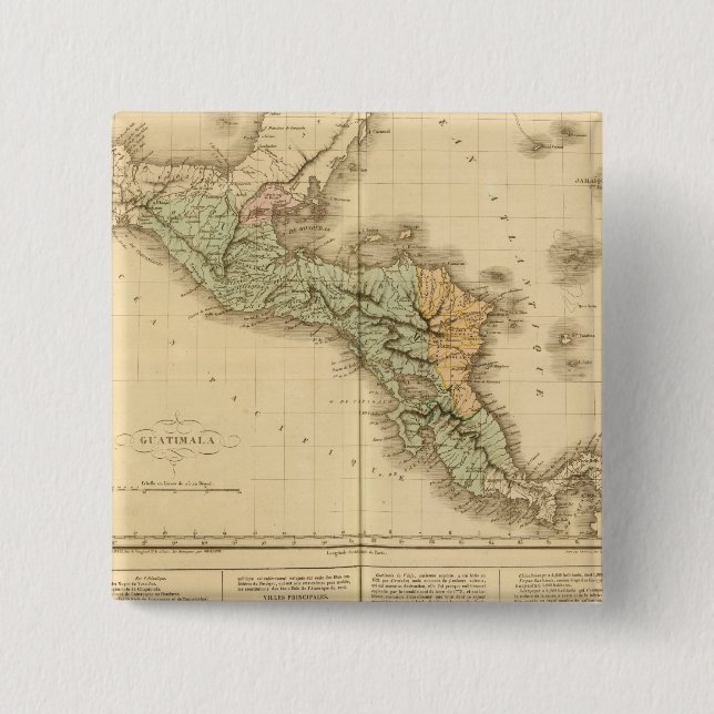 Guatemala 15 Cm Square Badge (Front)