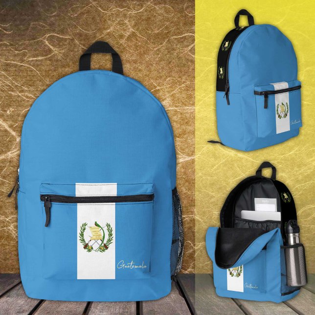 Guatemala, backpack, Guatemalan Flag / patriotic Printed Backpack (Creator Uploaded)