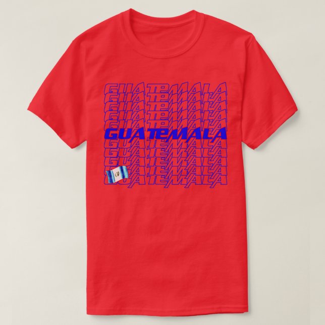 Guatemala Cascade text T-Shirt (Design Front)