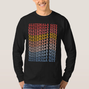 Guatemala City City Groovy Retro T-Shirt