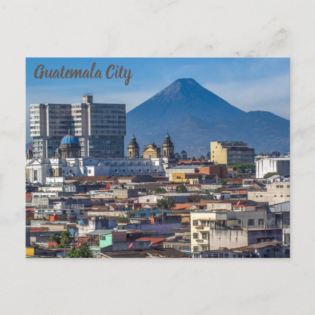Guatemala City, City View Postcard (Front)