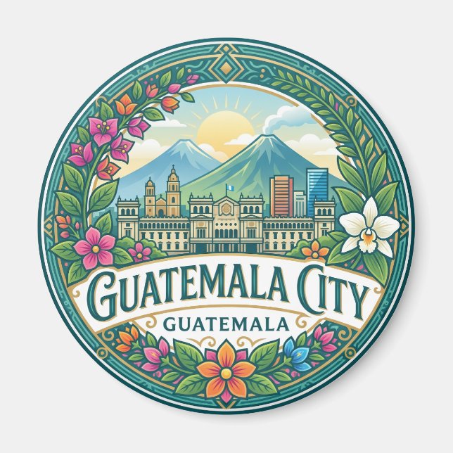 Guatemala City Guatemala Magnet (Front)