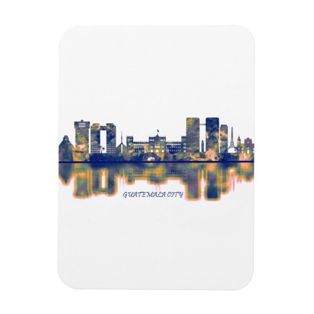 Guatemala City Skyline Magnet (Vertical)
