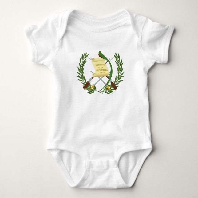 Guatemala Coat of Arms Baby Bodysuit (Front)