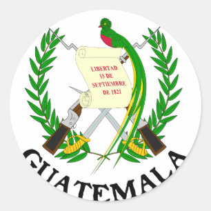 GUATEMALA - emblem/flag/coat of arms/symbol Classic Round Sticker