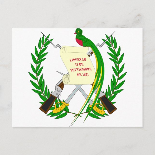 guatemala emblem postcard (Front)