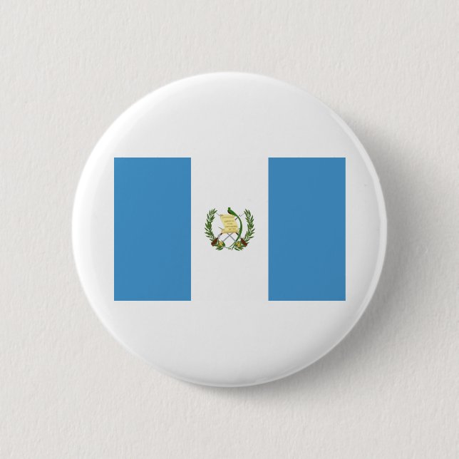 Guatemala Flag 6 Cm Round Badge (Front)
