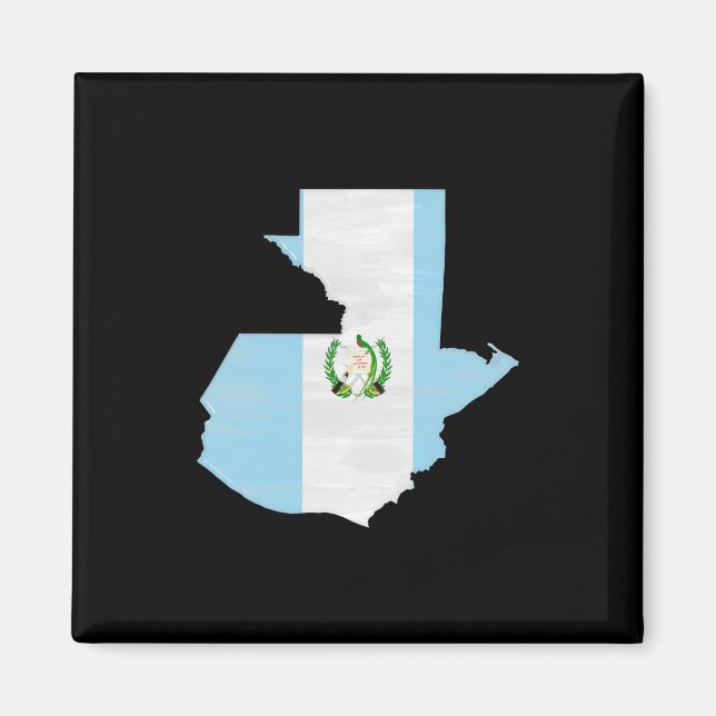 Guatemala flag and map magnet (Front)