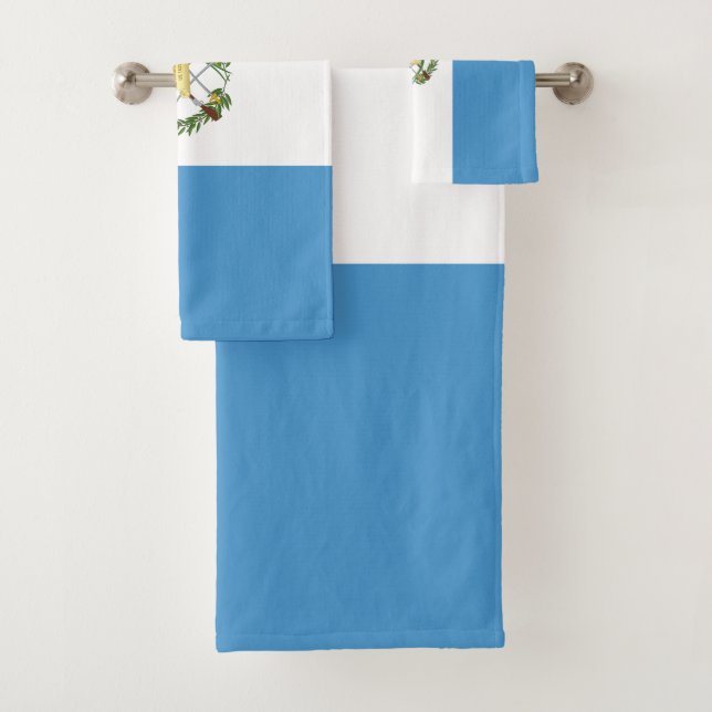 Guatemala Flag Bath Towel Set (Insitu)