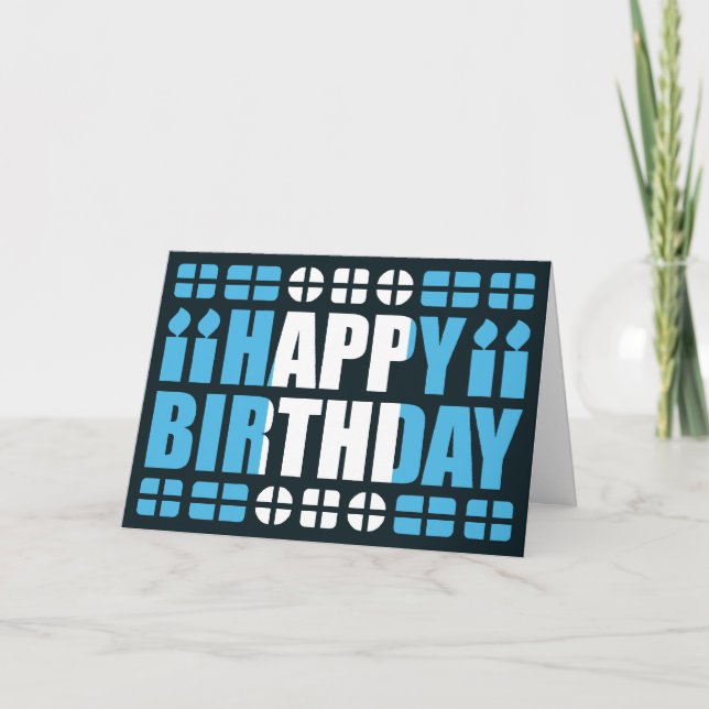 Guatemala Flag Birthday Card (Front)