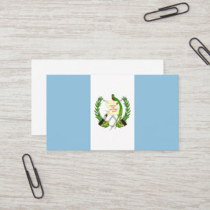 Guatemala flag business card