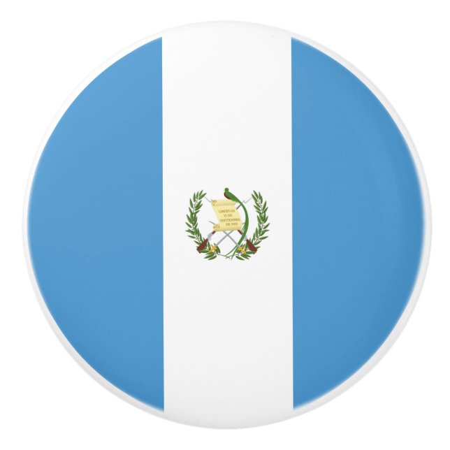 Guatemala flag  ceramic knob (Front)