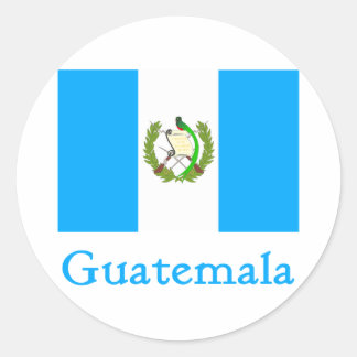 Guatemala Flag Classic Round Sticker