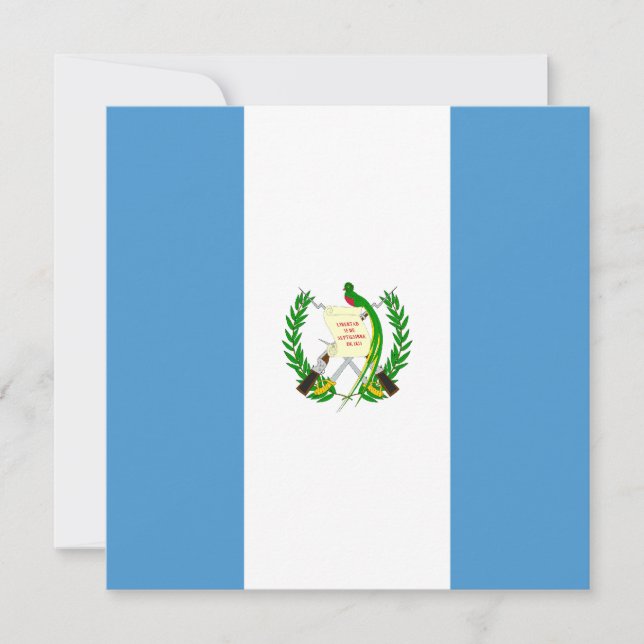 Guatemala Flag Invitation (Front)