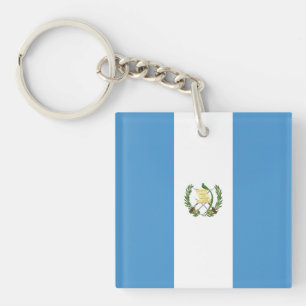 Guatemala Flag Key Ring