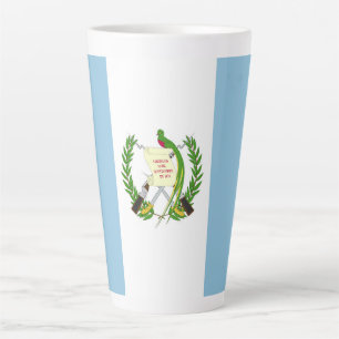 Guatemala flag latte mug
