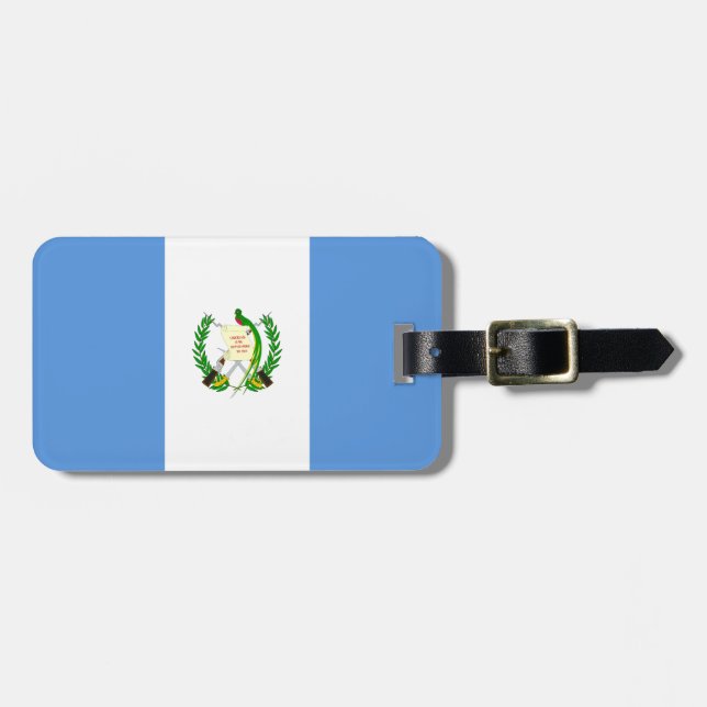 Guatemala Flag Luggage Tag (Front Horizontal)