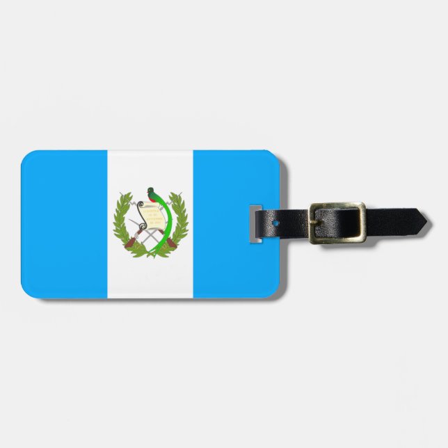 Guatemala flag luggage tag (Front Horizontal)