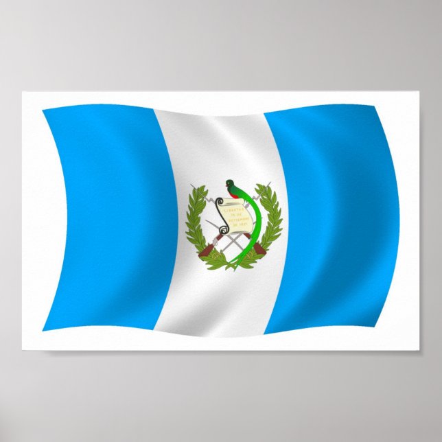 Guatemala Flag Poster Print (Front)