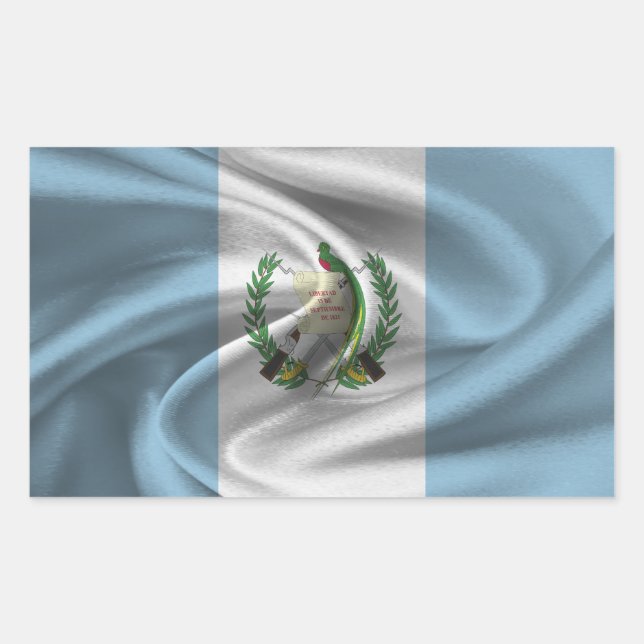 Guatemala Flag Rectangular Sticker (Front)