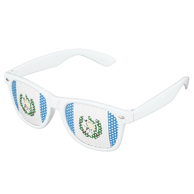 Guatemala Flag Retro Sunglasses (Angled)