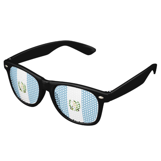 Guatemala flag retro sunglasses (Angled)