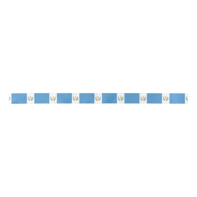 Guatemala flag  satin ribbon (Front)