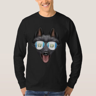 Guatemala Flag Schipperke Dog Guatemala Pocket T-Shirt