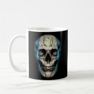 Guatemala Flag Skull Guatemalan Roots Proud Patrio Coffee Mug