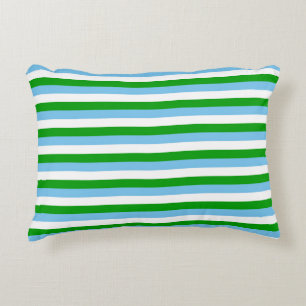 Guatemala flag stripes country symbol lines green  decorative cushion