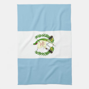Guatemala flag tea towel