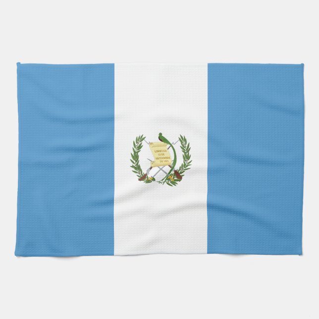 Guatemala Flag Tea Towel (Horizontal)