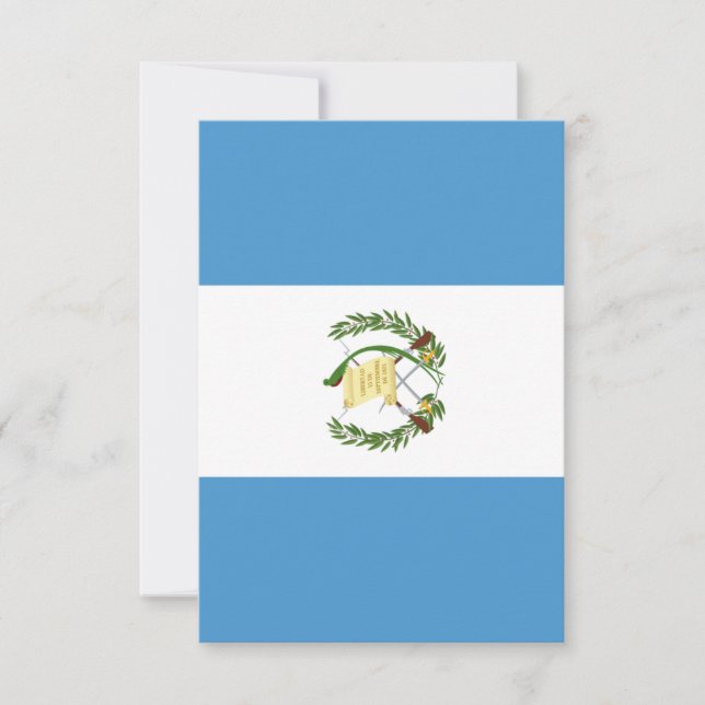 Guatemala flag  thank you card (Front)