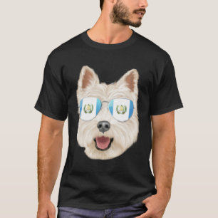 Guatemala Flag West Highland White Terrier Guatema T-Shirt